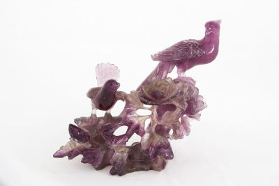 A Chinese Carved Amethyst Sculpture, 20th Century. <span 