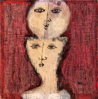 Sami Briss, Double Sided Portrait. <span 