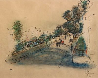 יצחק פרנקל, רחוב טרומפלדור, תל אביב
. טכניקה: 