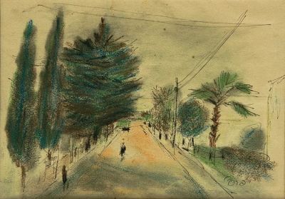 יצחק פרנקל, רחוב בתל אביב
. טכניקה: 