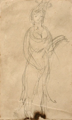 פייר בונאר, רישום אישה עומדת. <span 