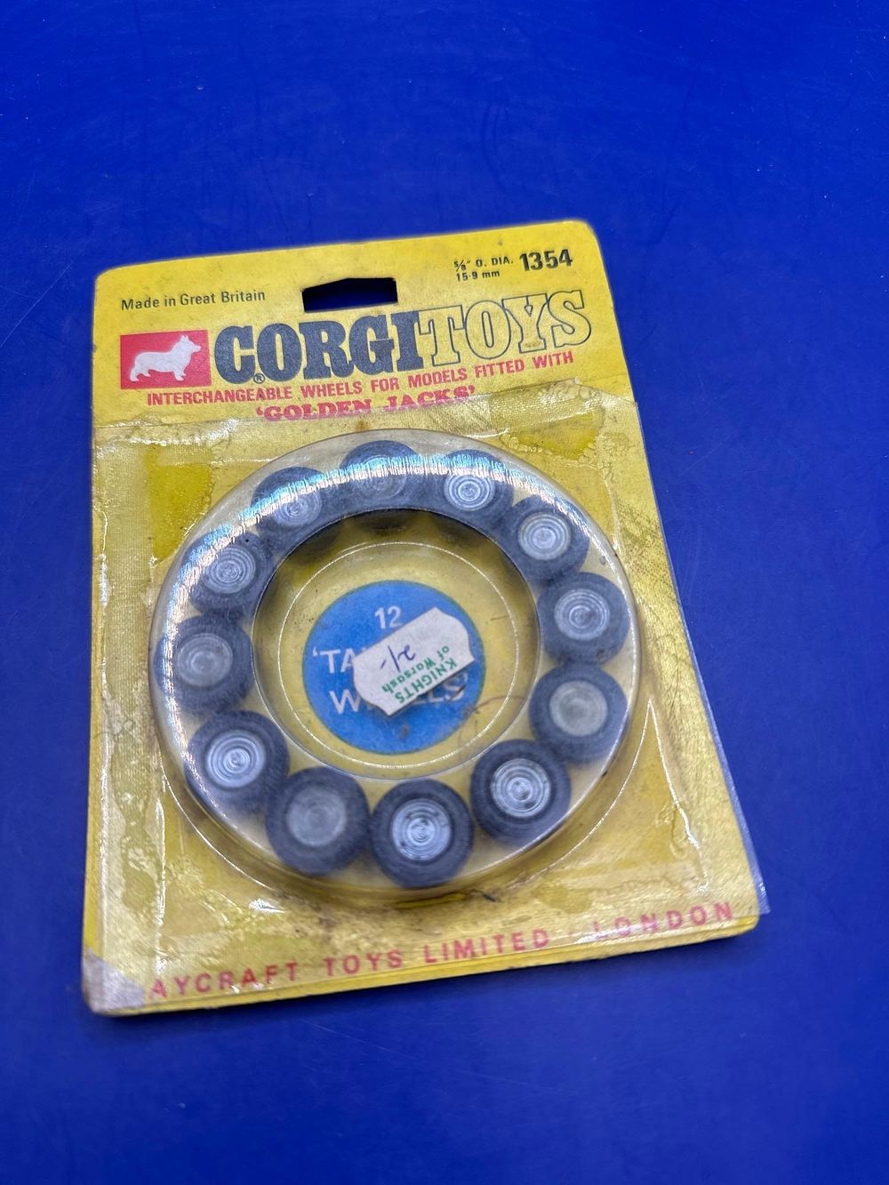 Lot 156: Corgi Toys interchangeable wheels for models fitted with...