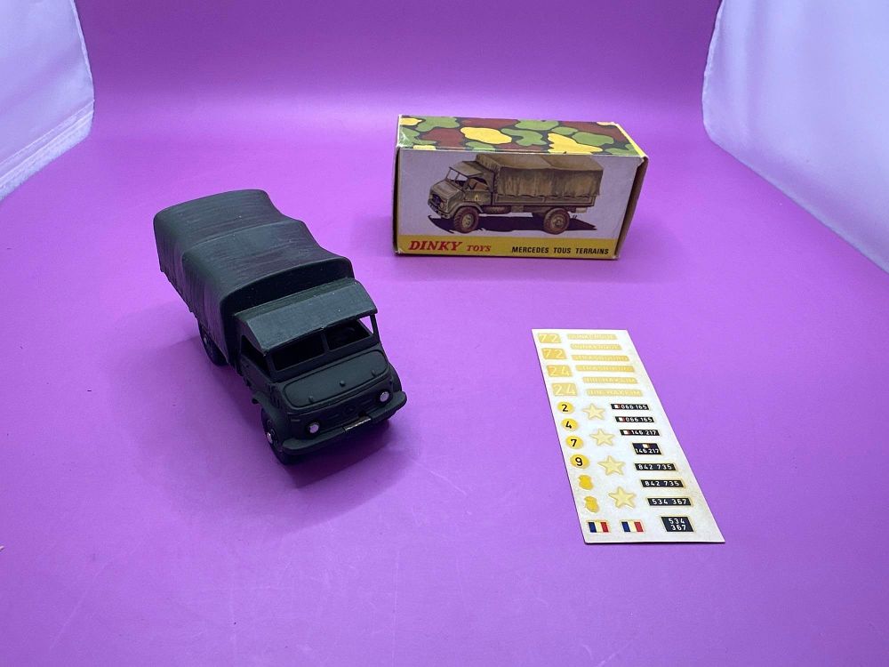 Lot 166: French Military Dinky 804 mercedes-Benz Uni Mogg altering...