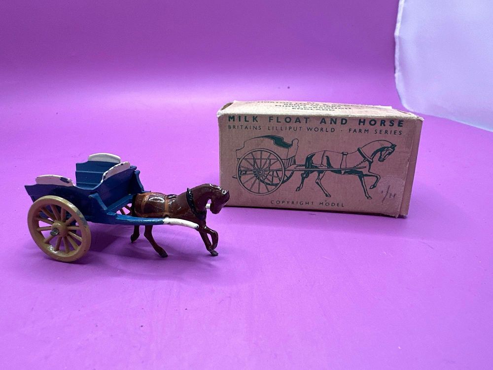 Lot 207: Britains Lilliput Milk Float And Horse. Number Lv605...