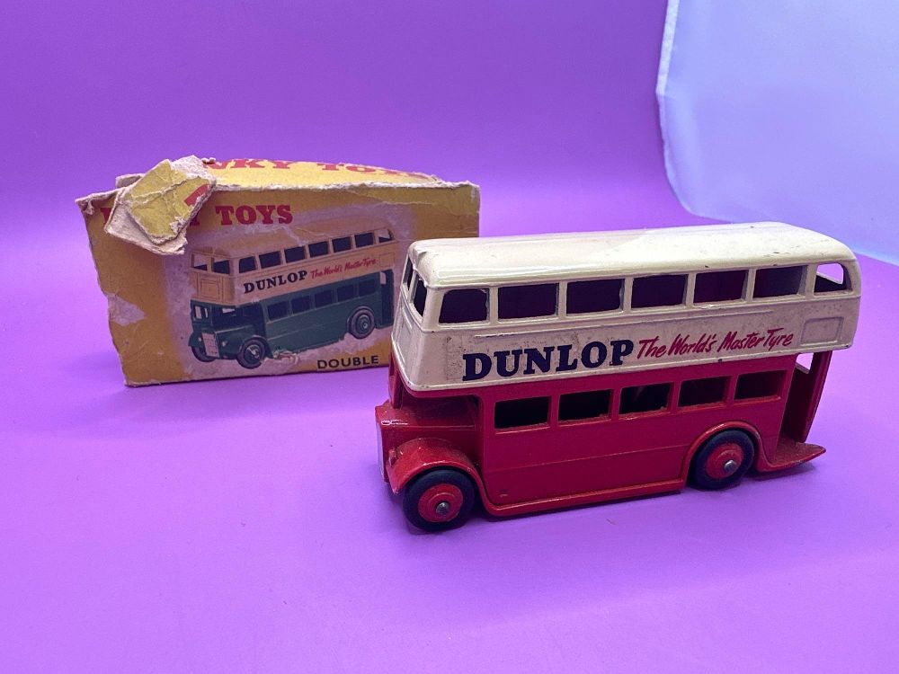 Lot 277: Dinky Toys Double Decker Bus With Dunlop Tyers...