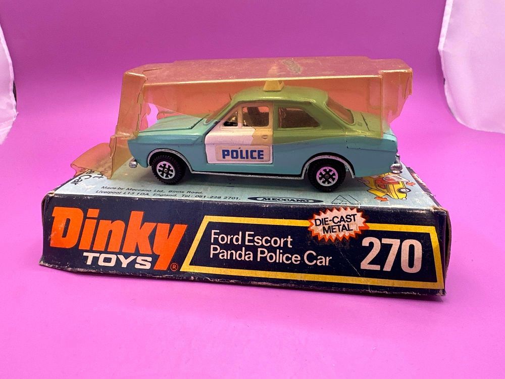Lot 282: Dinky Toys Ford Escprt Panda Police Car #270...