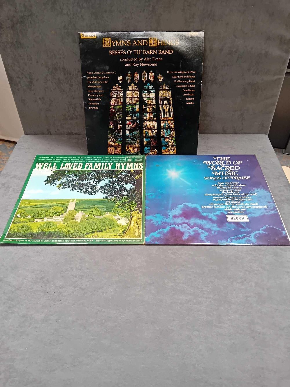 Lot 367: 3 x religious vinyls as pictured