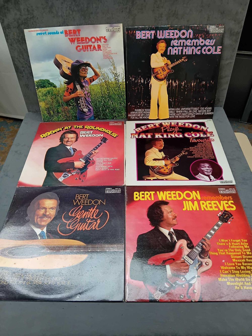 Lot 384: 6 x Bert Weedons vinyls as pictured