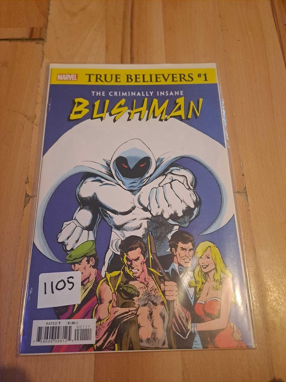 Lot 441: Marvel true believers #1 the criminally insane Bushman...