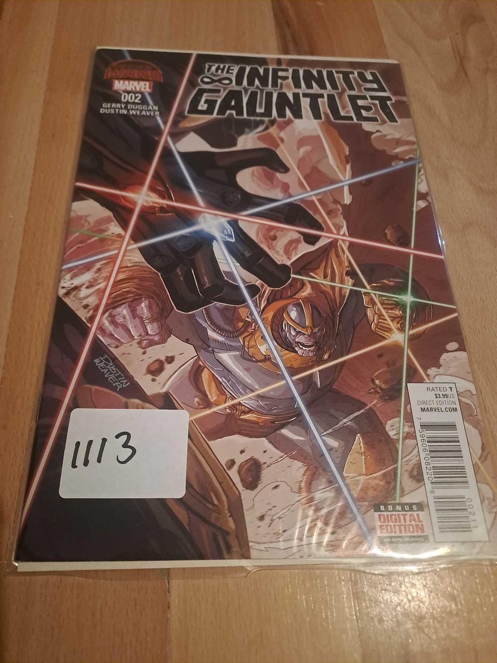 Lot 446: Marvel the infinity gauntlet issue 2 lot 1113