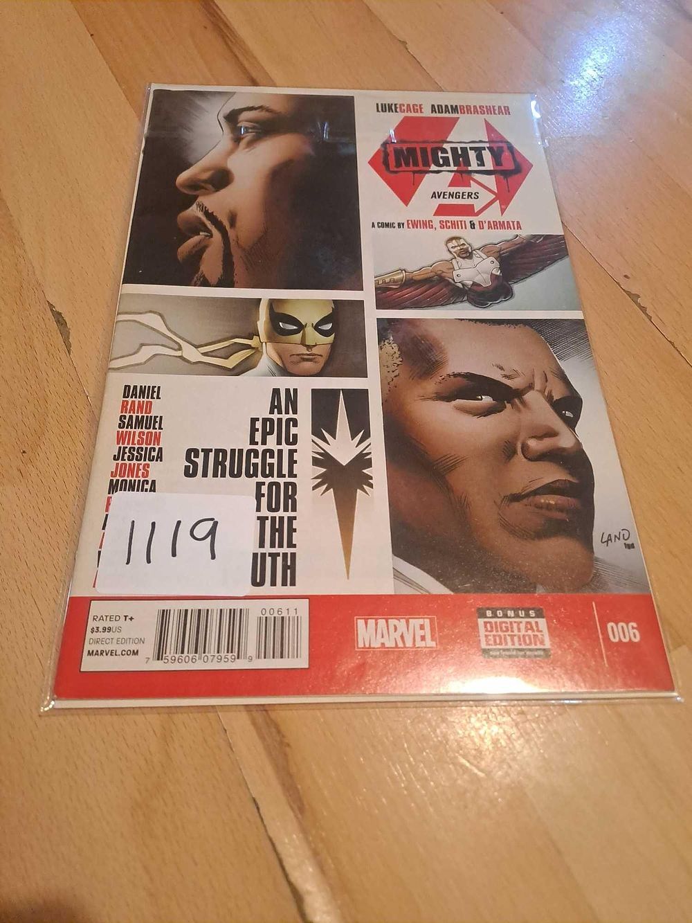 Lot 456: Marvel mighty avengers issue 6 lot 1119