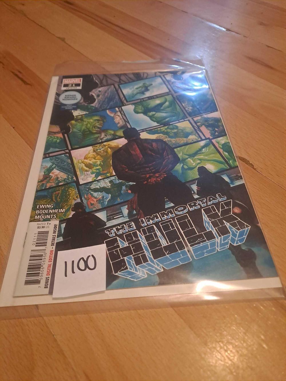 Lot 471: Marvel the immortal hulk issue 21 lot 1100