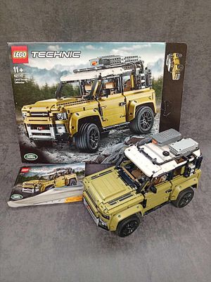 Lego Technic Land rover Defender 42110 pre built model including box and instruction manual