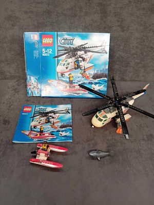Lego City Coast guard set 60013 including box and instruction manual boat missing sail