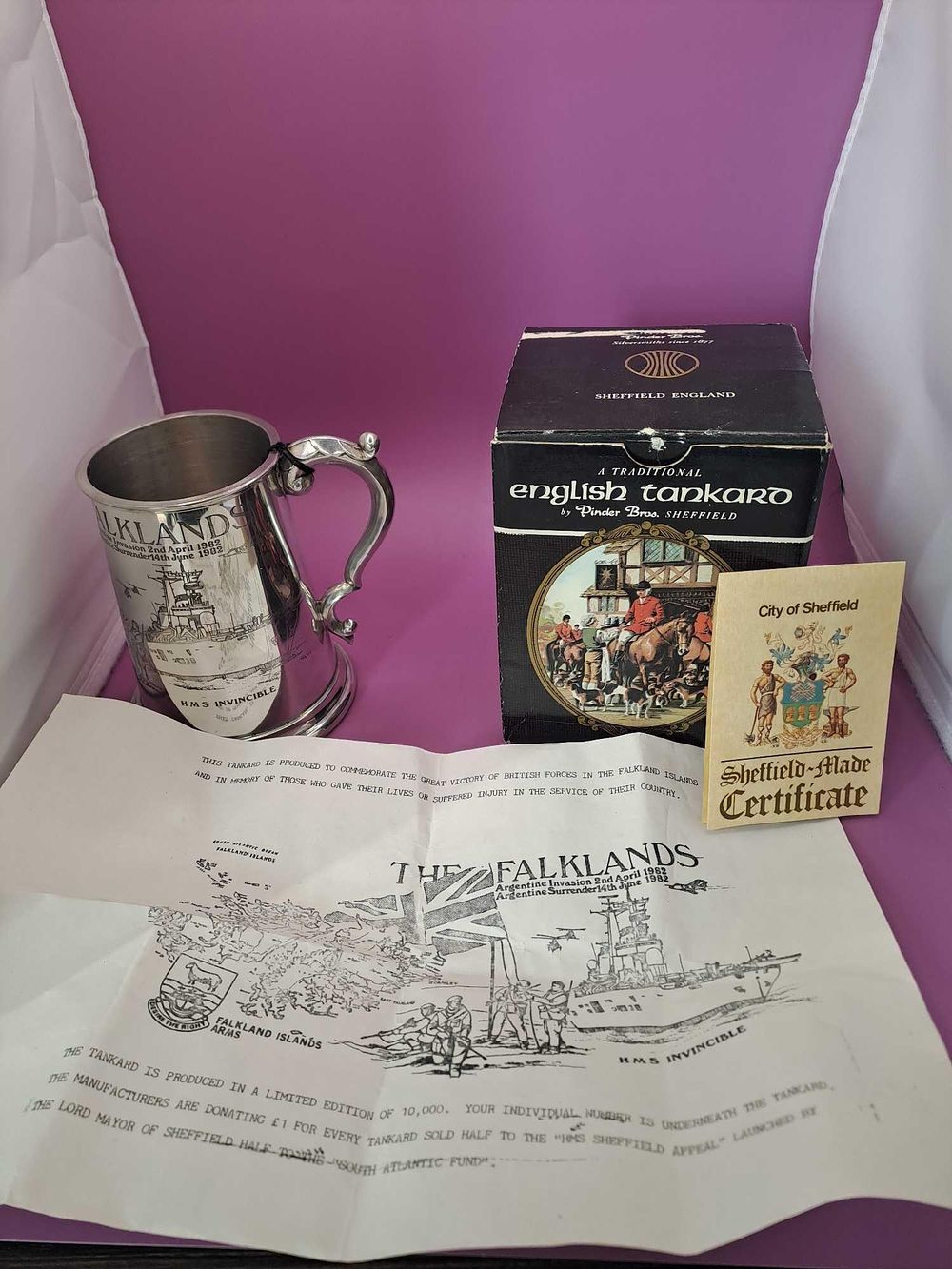 Lot 875: 2 Tankards 1 Is The Raf Squadron And...