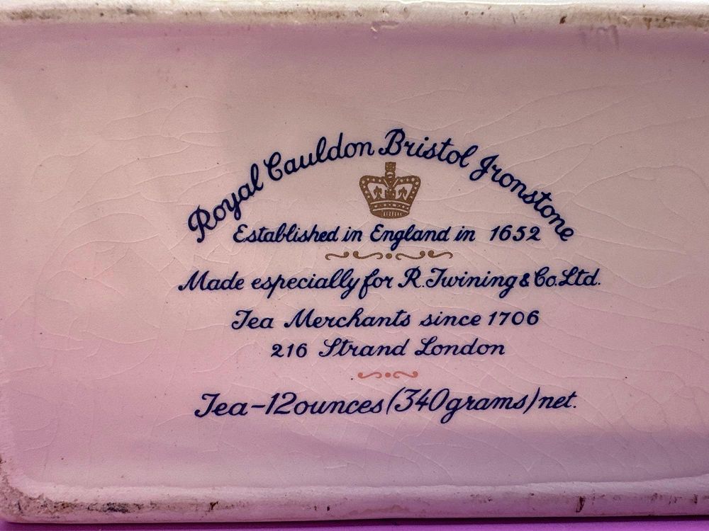 Lot 951: Pair of Royal Cauldon Bristol Ironstone tea caddies,...