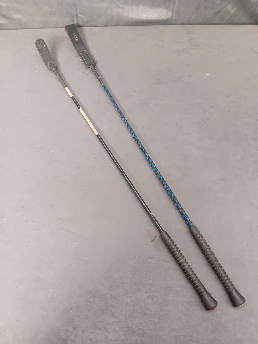 Lot 1018: 2 x horse riding canes as pictured