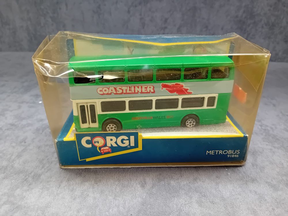 Lot 249: Mixed Corgi Bus Lot #91856 Metro Bus #97075 South Wales Bedford OB Coach and Aec Regal #97181 Timpsons AEC Regal Coach