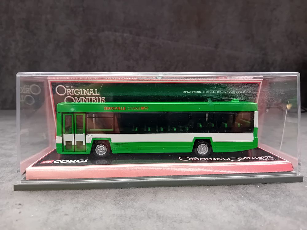 Lot 246: Four Corgi Limited Edition Original Omnibus #43002 Coast Liner Crosville Wales #42801Dennis Dart Kingfisher Flagship #43111 Leyland Lynx MK2 Cardiff Bus #43109 Leyland Lynx MK2 Crossville Wales