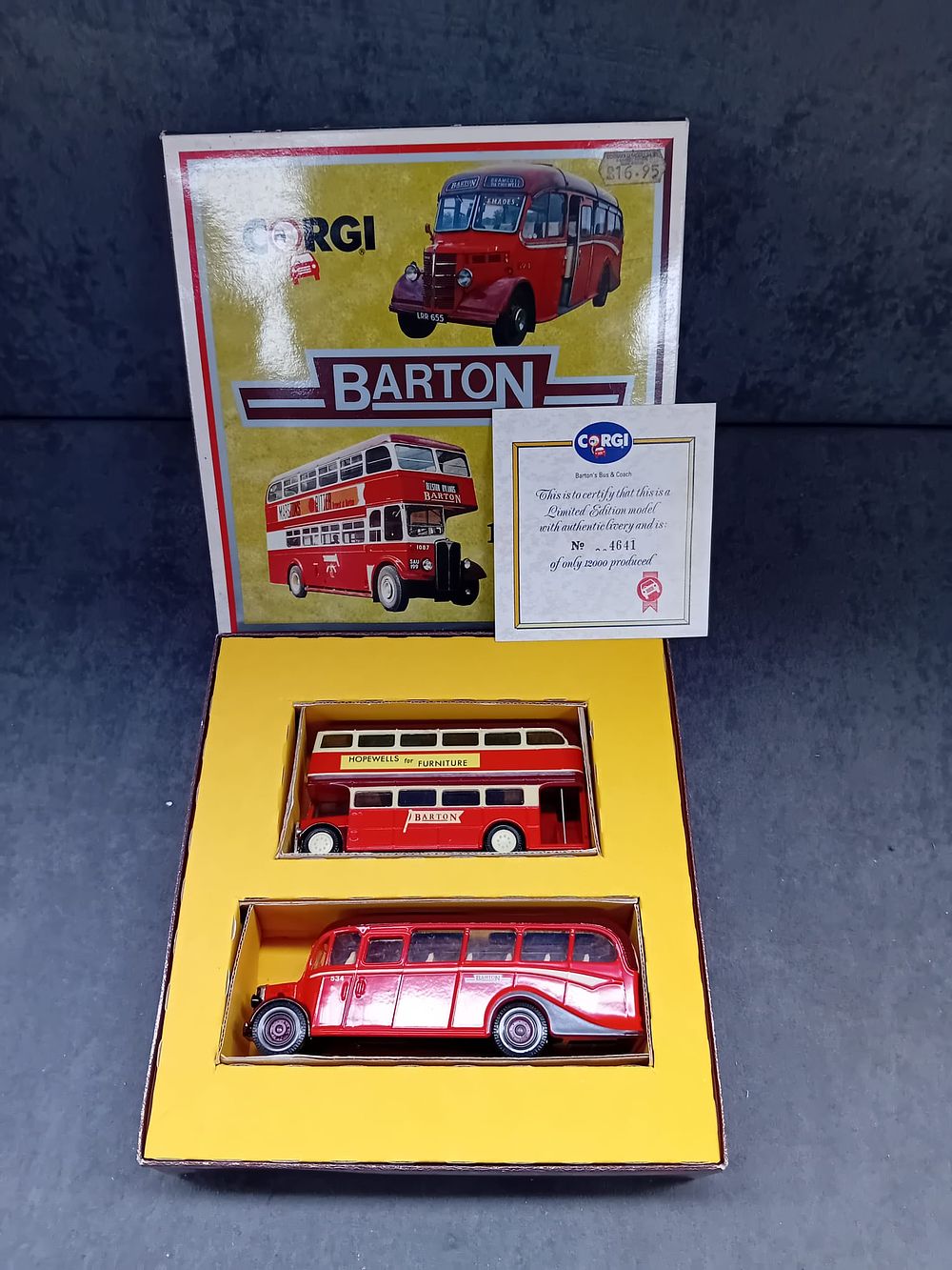 Lot 237: Corgi #97741 Island Transport set 2 Jersey Bedford OB Coaches.