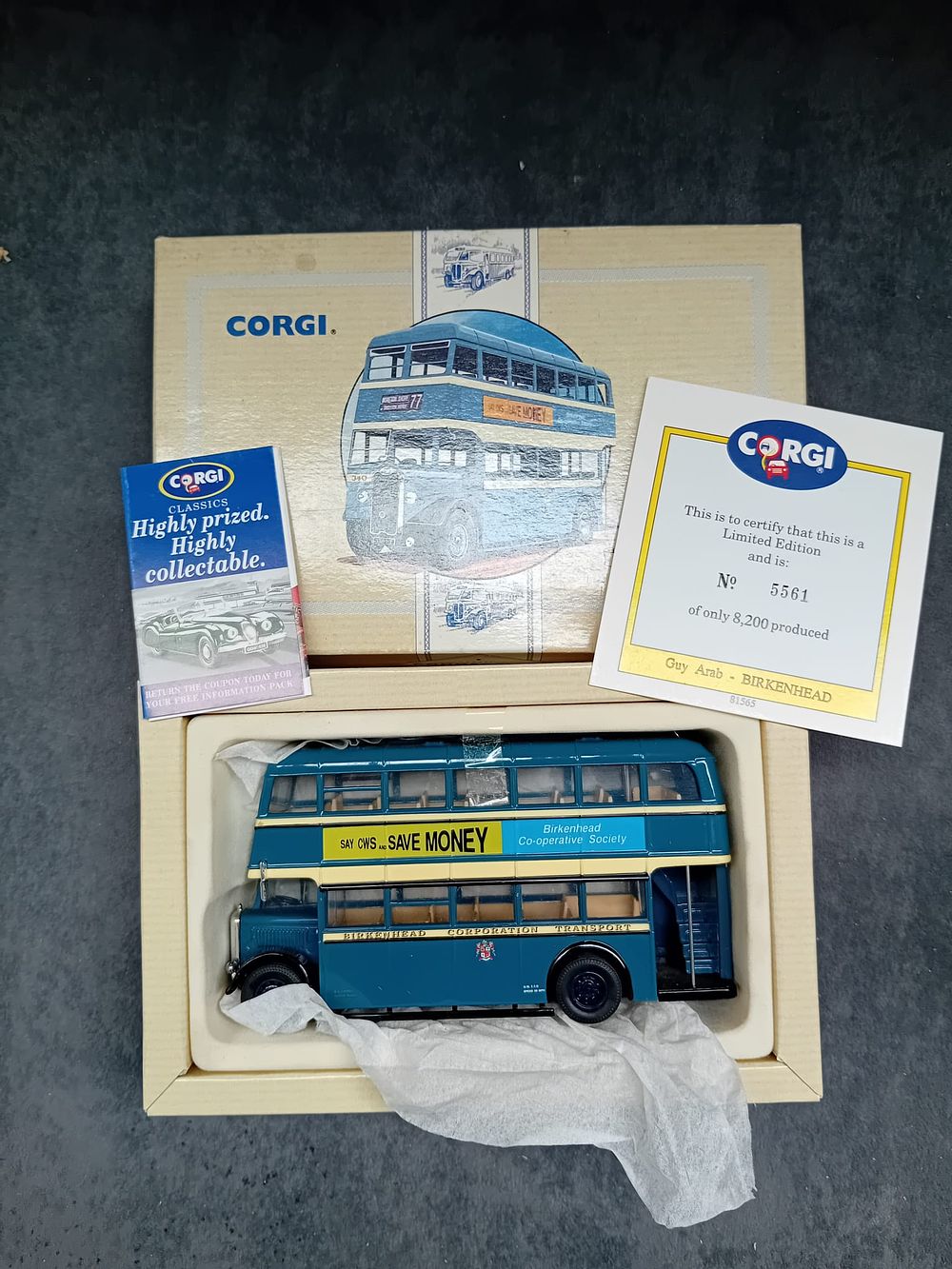 Lot 234: Pair of Corgi Commercials #97199 Birkenhead Guy Arab and #97192 The Ribble Leyland Tiger