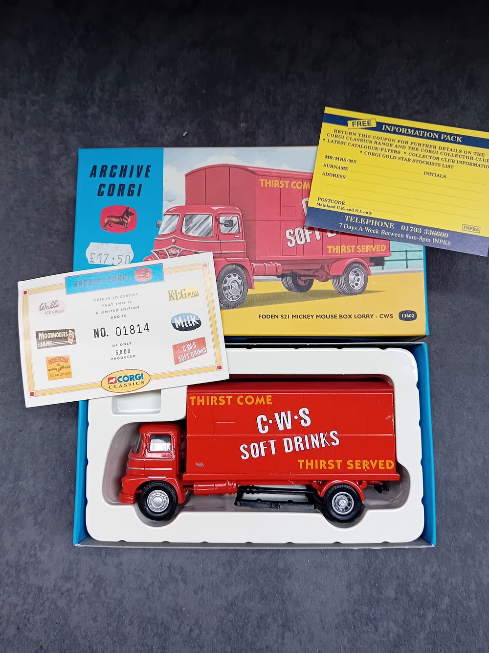 Lot 231: Archive Corgi #13602 Foden s21 Mickey Mouse Box Lorry