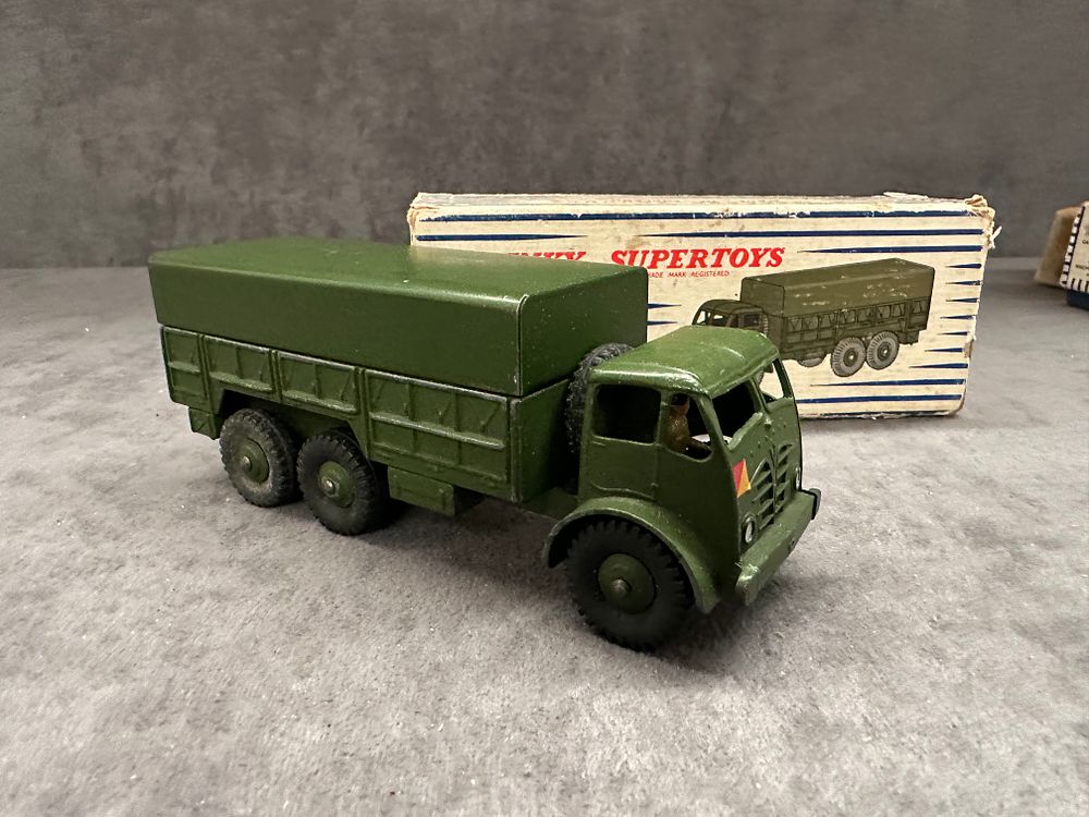 Lot 177: Dinky Supertoys 622 - 10 Ton Army Truck - With Driver and Original Box