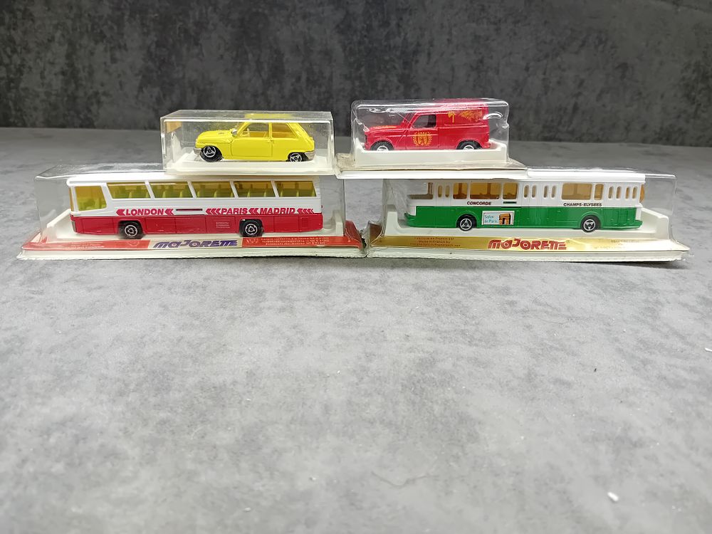 Lot 167: Mixed lot of Majorette Diecasts 2 busses and others as pictured.