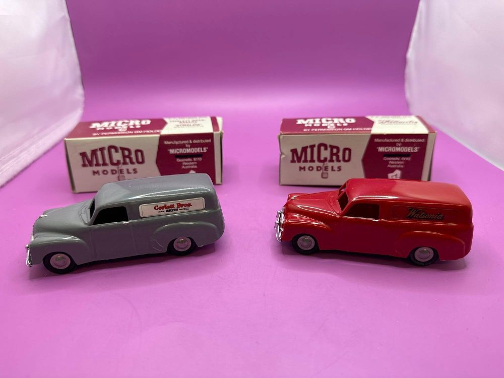 Lot 307: A Pair Of Micro Models F.J Holden Van...