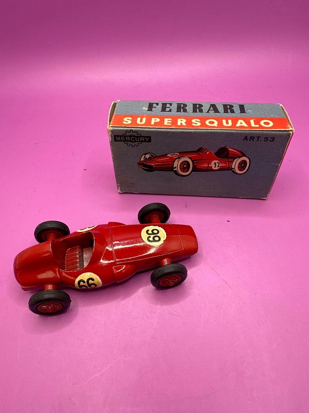 Lot 326: Rare Mercury Ferrari Supersqualo in red with number...