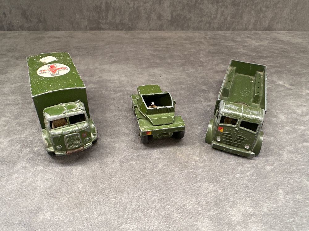 Lot 331: 3 x (No Reserve Dinky) military lot please see pictures