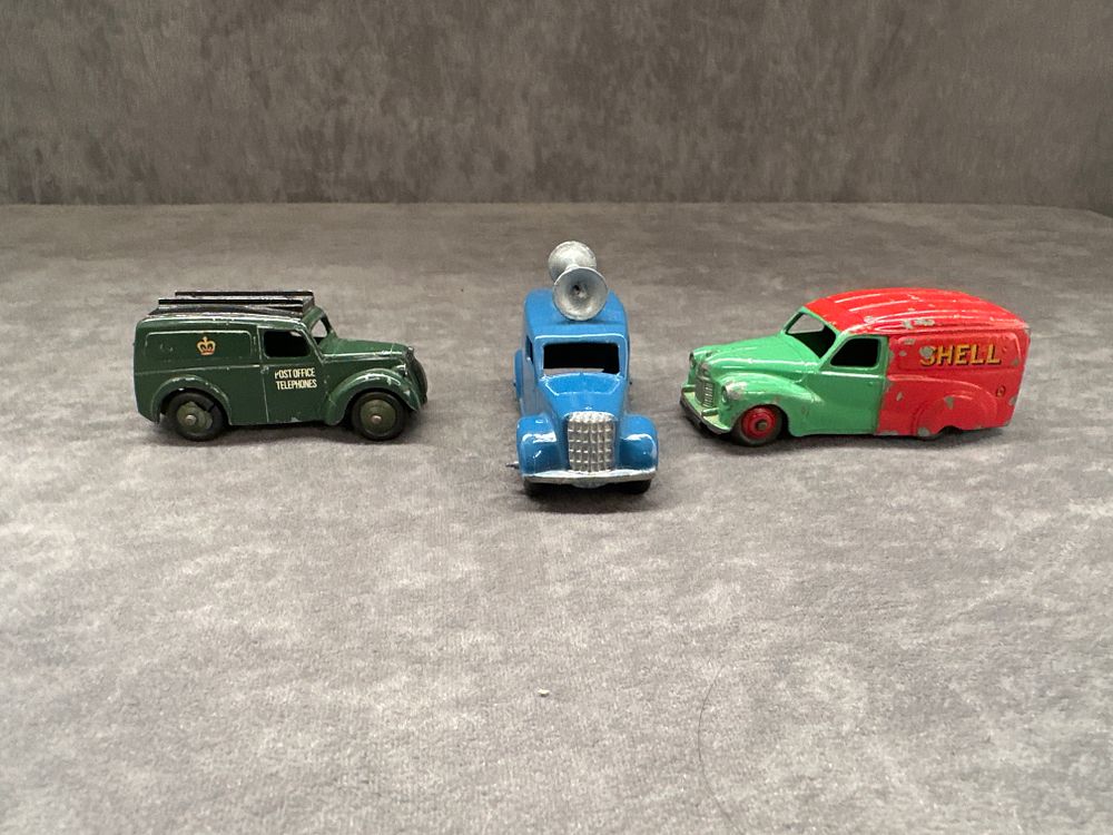 Lot 332: 3 x (No Reserve) Dinky Vans as picture.