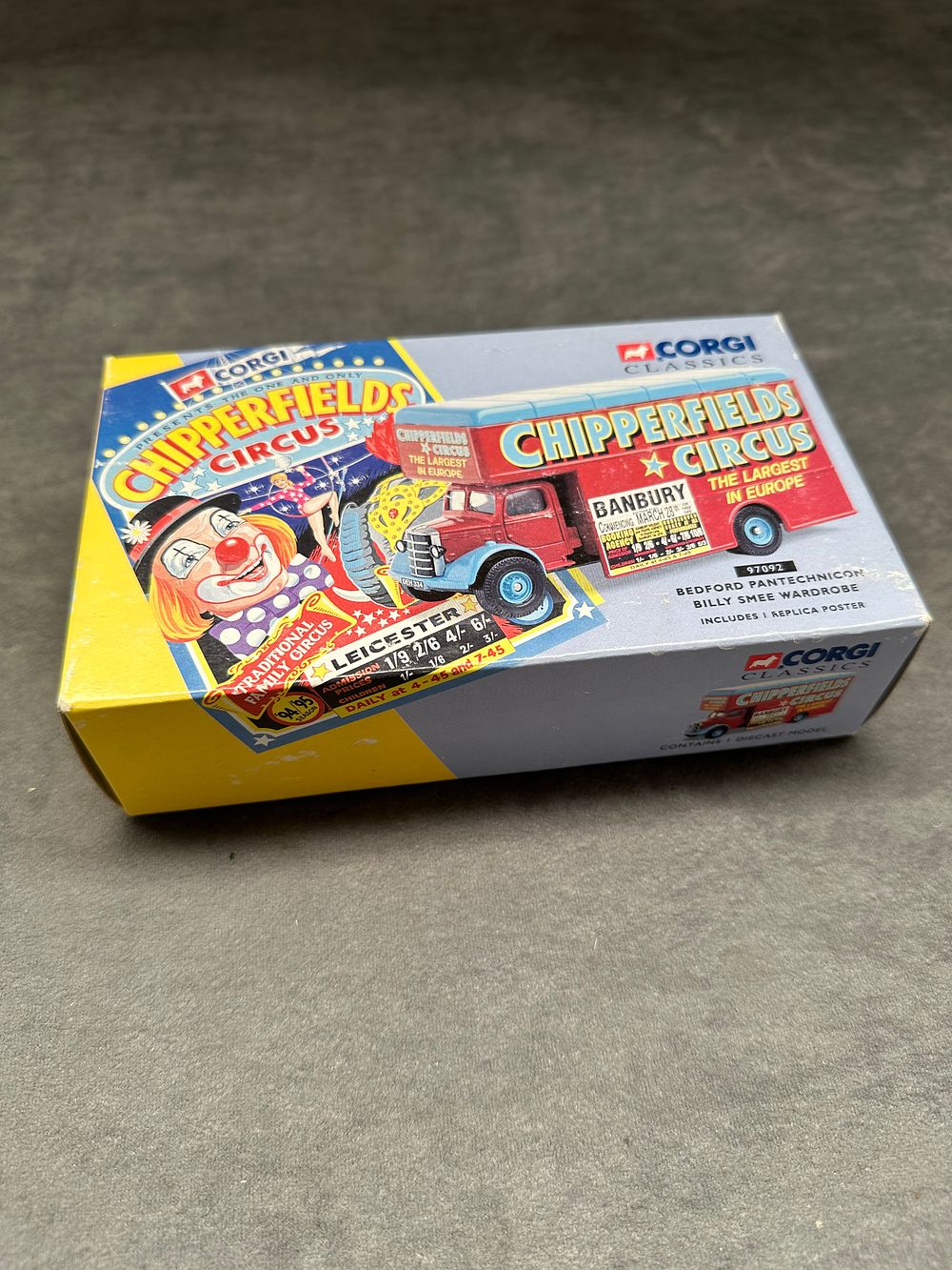 Lot 426: Corgi Chipperfield Circus 97092 Bedford Billy Smee wardrobe