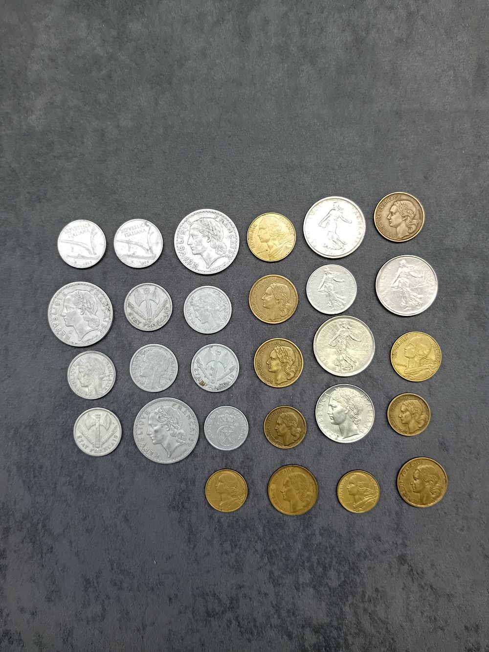 Lot 256: Mixed Lot of French coins as pictured.