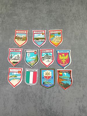 Selection of Fabric Badges from around the world.