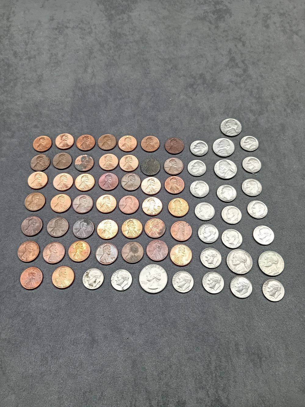Lot 240: Mixed Lot of American coins 1970s-90s as pictured