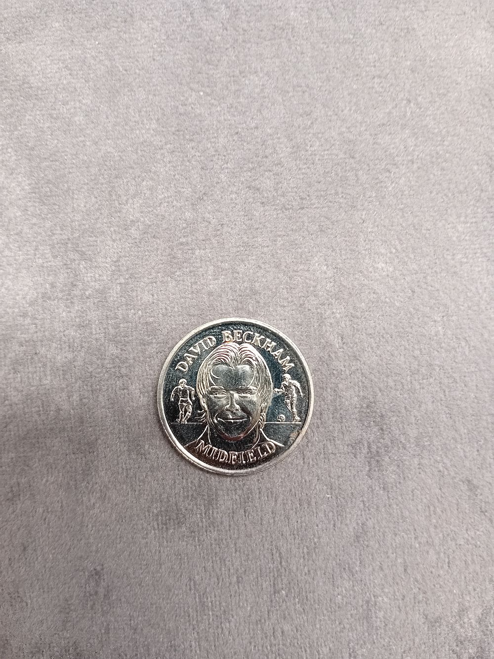 Lot 237: David Beckham Midfield England Coin. 1998