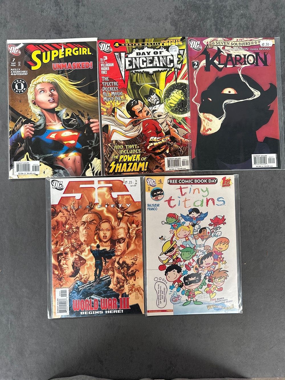 Lot 449: 5 issues of DC Comics Supergirl, unmasked day...