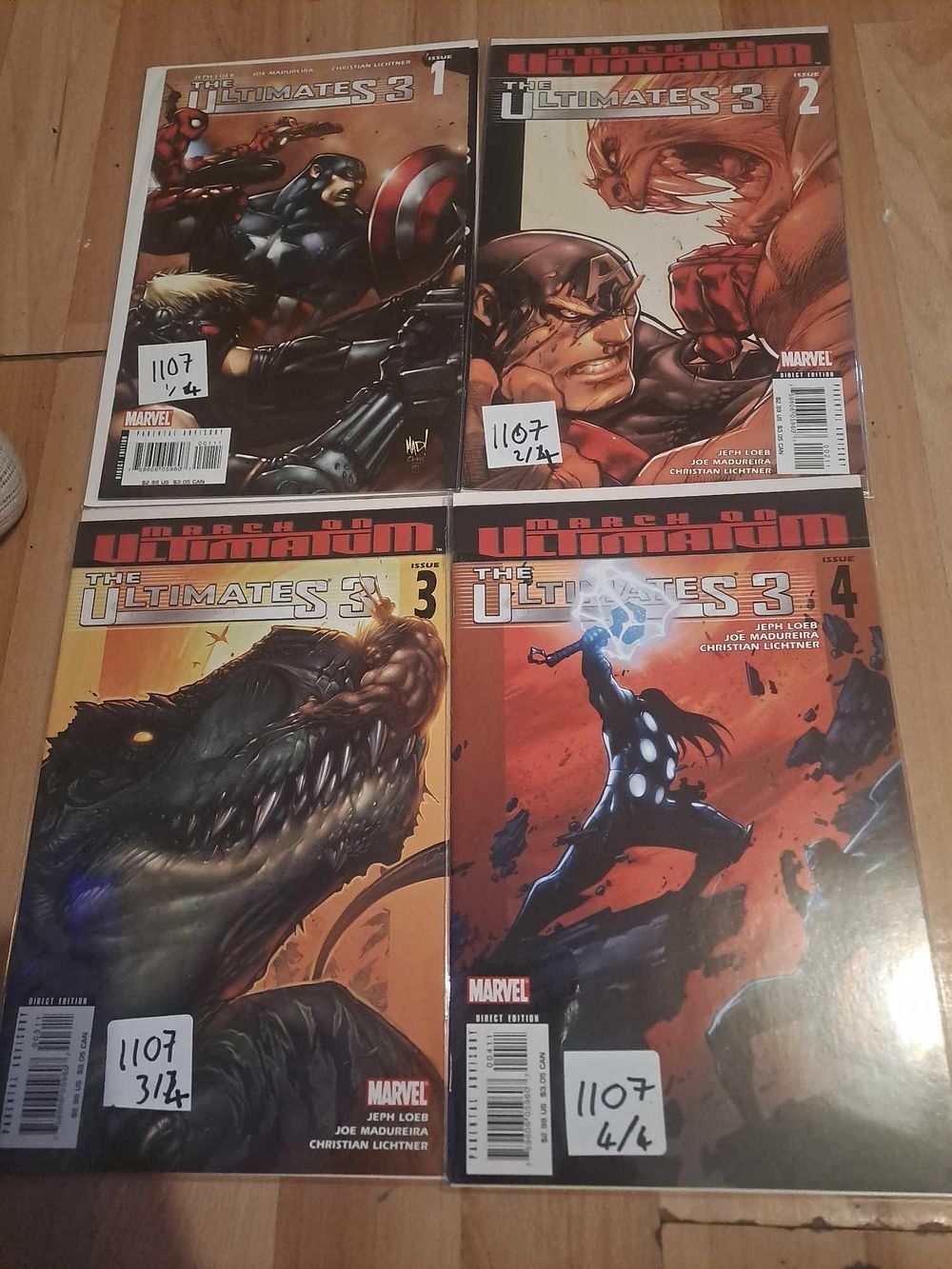 Lot 475: Marvel the ultimates 3 issues 1 to 4...