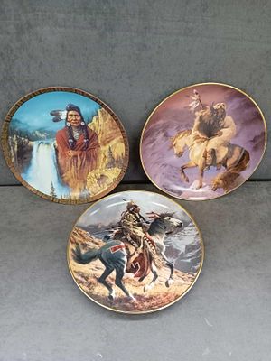 6 Franklin Mint plates plate numbers 0A4293 C1821 GA3569 HI6851 QA2585 GA5239