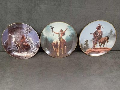 The Hamilton collection plates 2 from The Mystic Warriors collection plate numbers 5823A 10233A 