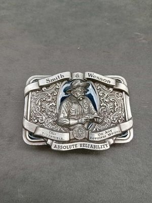Smith and Wesson Belt Buckle Absolute Reliability 1989 Bergamot Foundry