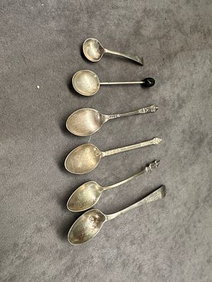 Selection of 6 EPNS Spoons. Please see images for more information