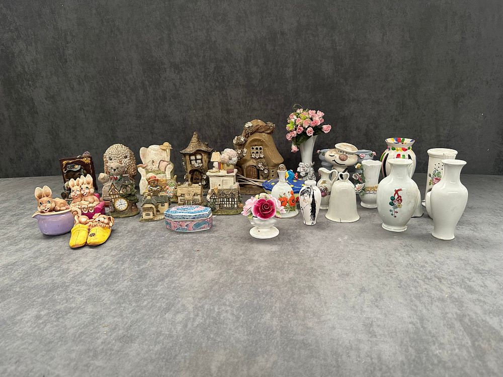 Lot 545: Huge mix lot of ceramics includes bells vases...