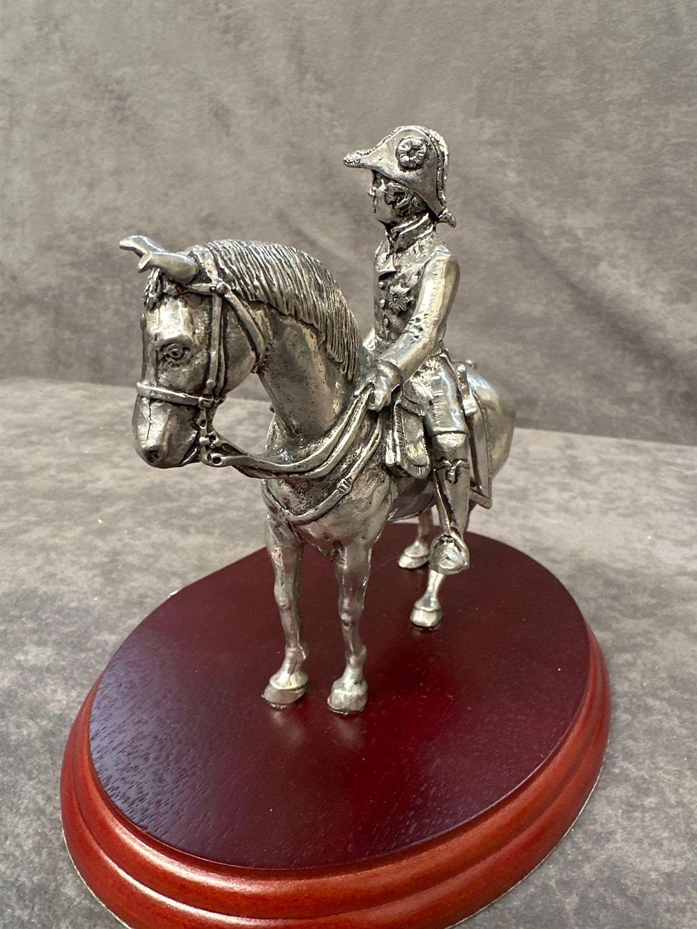 Lot 286: Wellington at Waterloo pewter silver plated no box