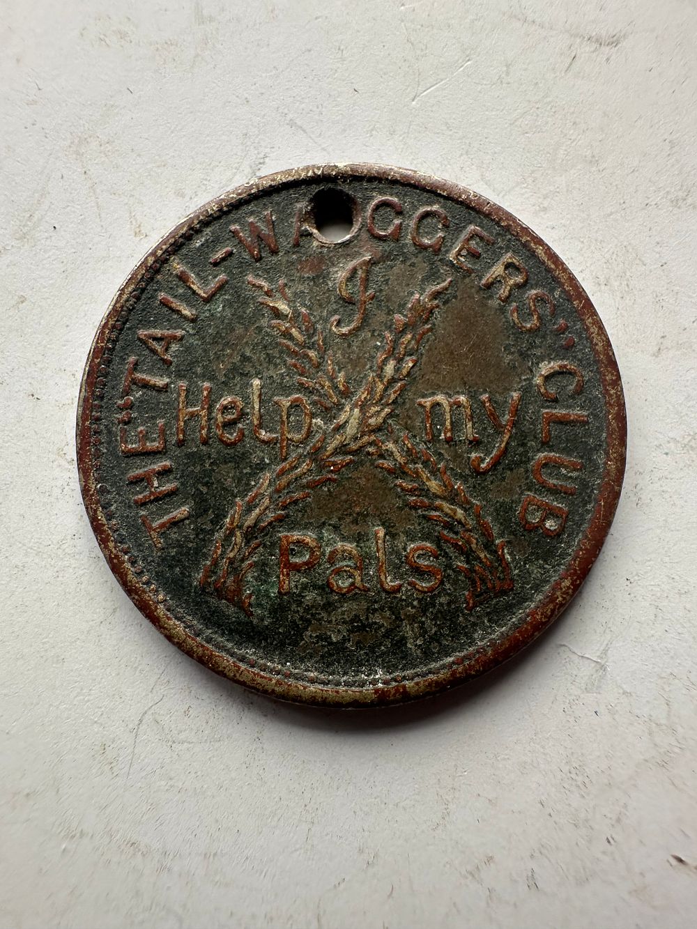 Lot 216: A quite rare tell wagers license dog tag...