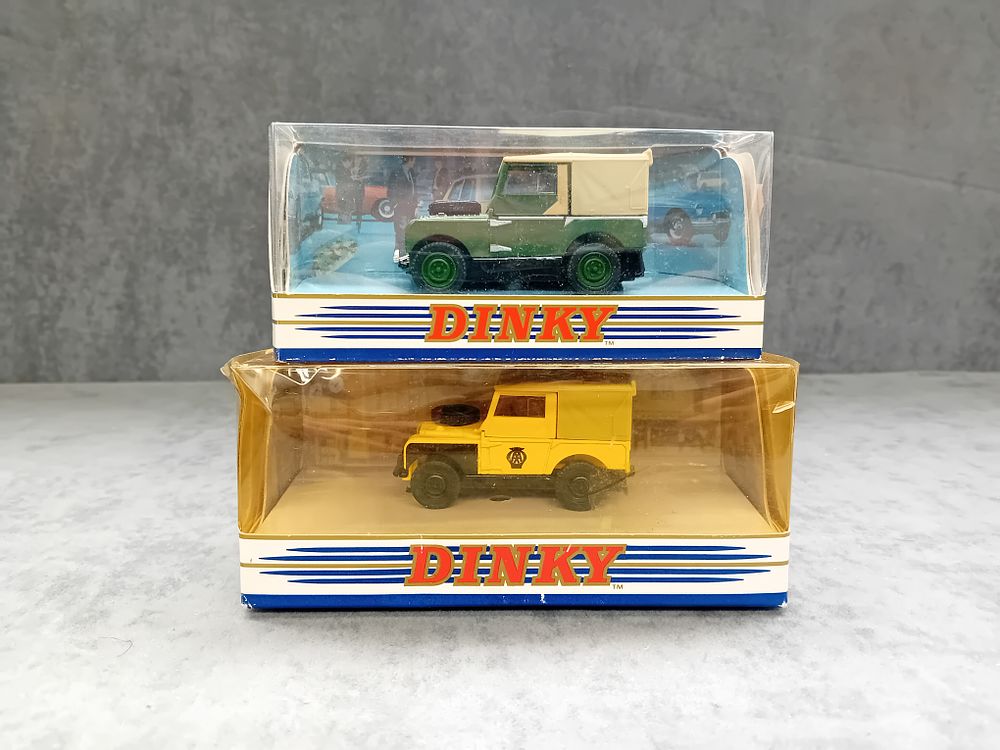 Lot 317: Mixed Lot of Dinky Matchbox Diecasts. Pair of Land Rover. #DY9 and #DY9B
