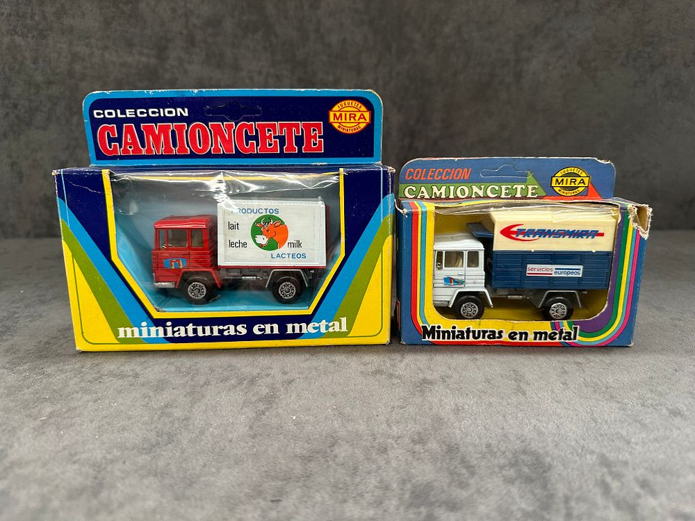 Lot 331: Pair of Mira Miniatures Diecasts Made in Spain please see pictures for more information.