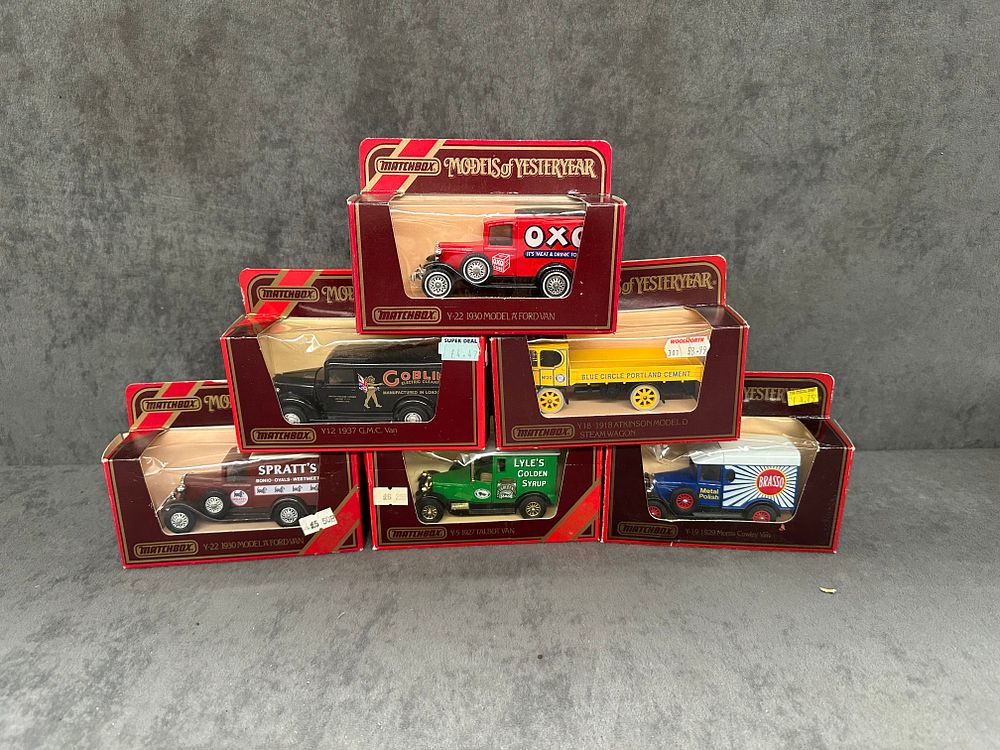 Lot 239: Mixed Lot Matchbox Models of the yesteryear. (6 items in this lot all information in pictures.)