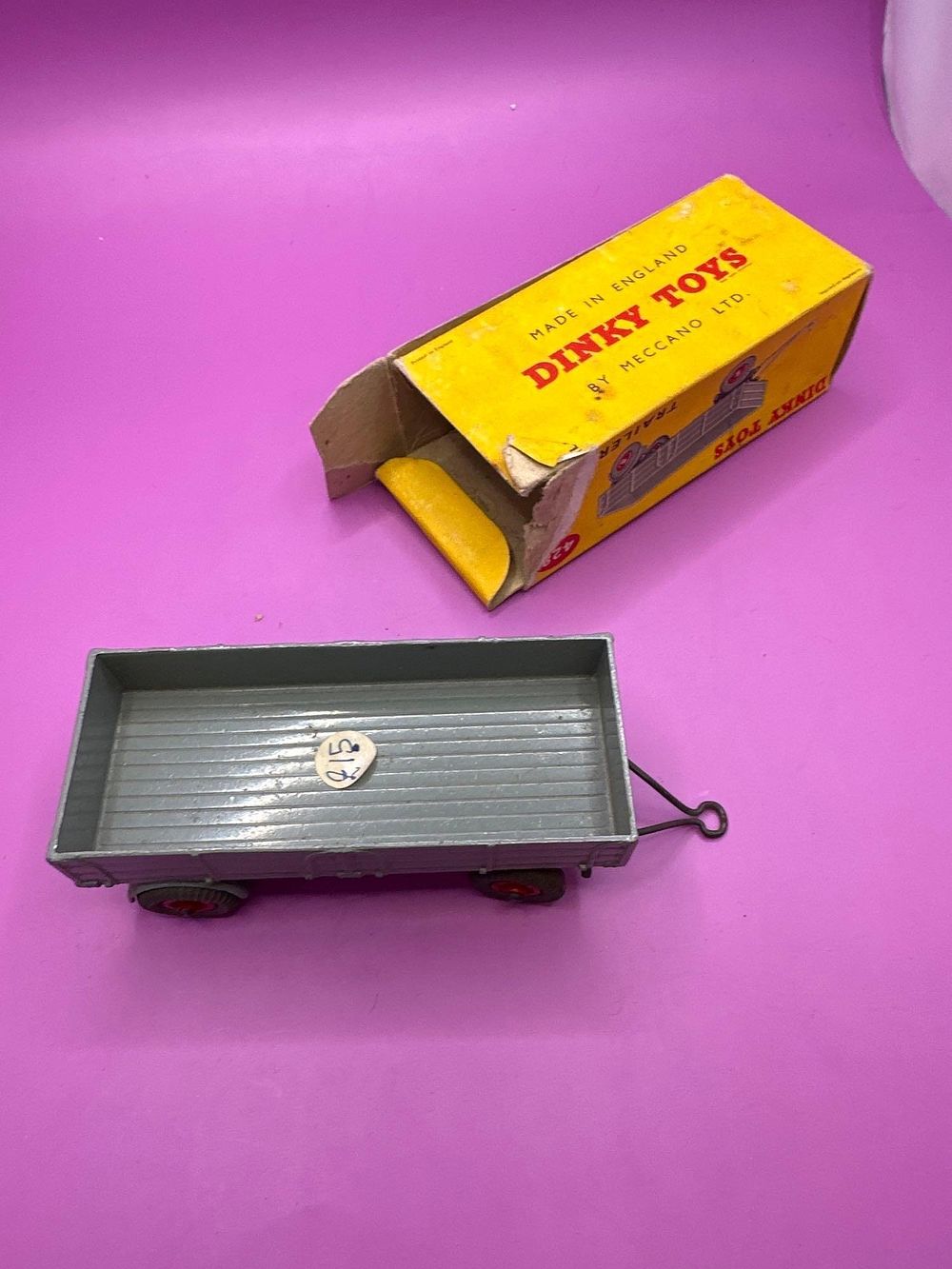 Lot 281: Dinky Toys Trailer #428 In Grey. (Box Missing...